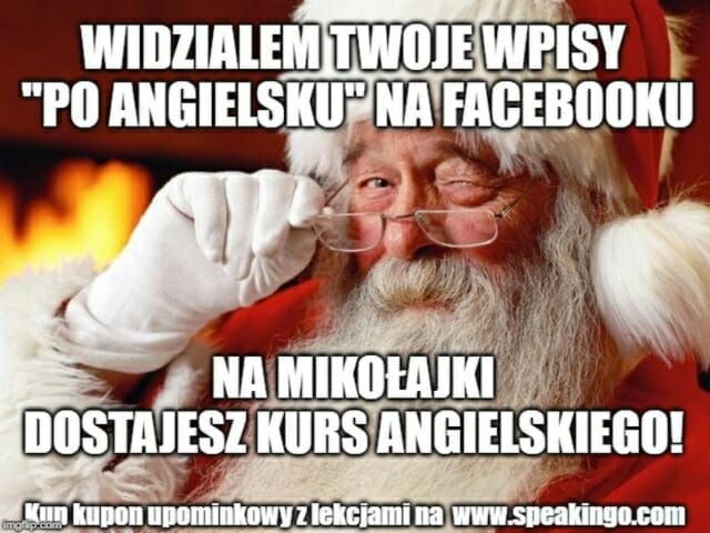 prezent na mikołajki, santa claus, smieszne memy po angielsku, 6 grudnia