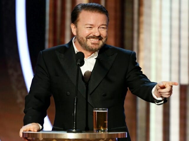 rick gervais, zlote globy, golden globes, 2019