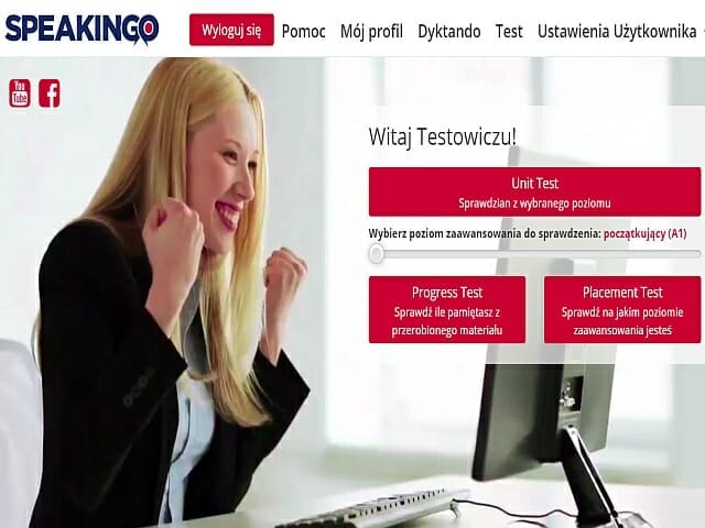 Darmowy test online z języka angielskiego na kursie Speakingo.