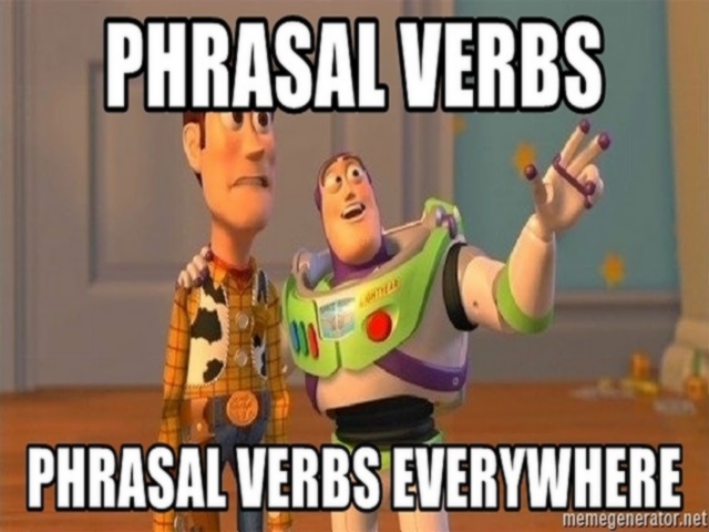 phrasal verbs, lista de verbos frasales, verbos compuestos, lista
