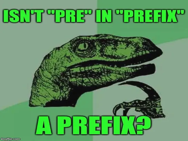 Präfix, ein Präfix im Englischen, prefix